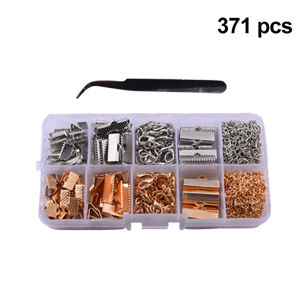 Jewelry Making Tools - 371Pcs Gold Necklace Buckle Jewelry Making