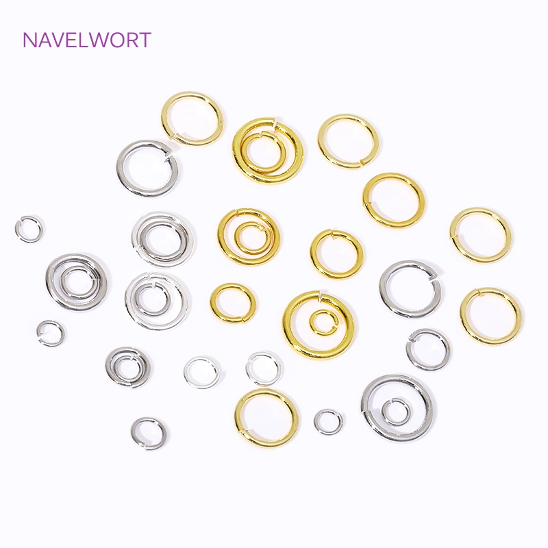 Jewelry Making Hoops - 14K/18K Gold Plated Split Ring Open