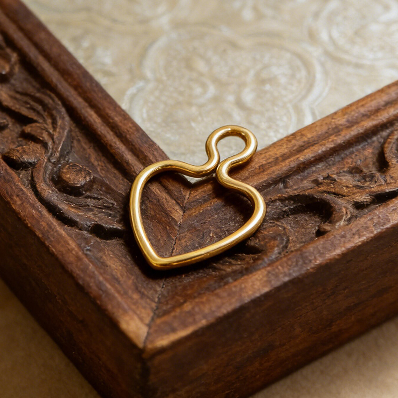 Jewelry Making Gold Wire - 14K Gold Filled 10mm Wire Heart