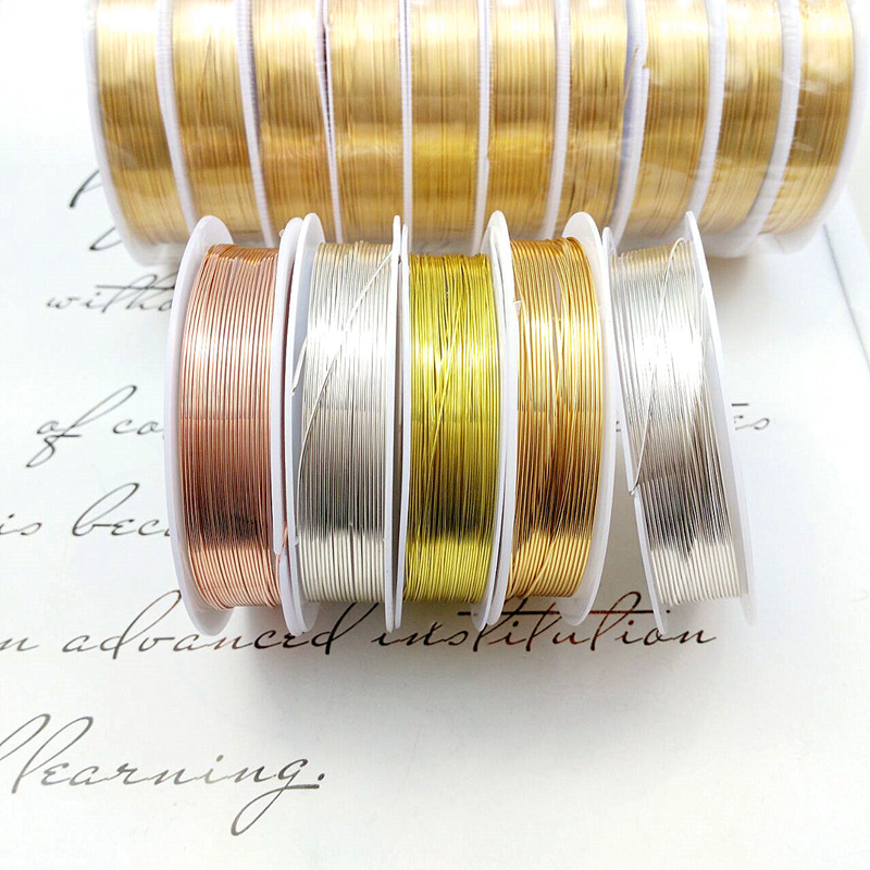 Jewelry Making Gold Wire - Colorfast Silver/Gold/Rose gold Color Copper Wire