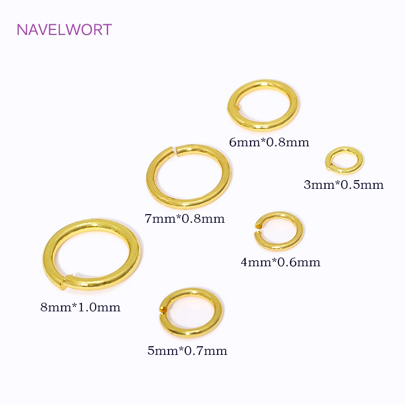 14K/18K Gold Plated Split Ring - Jewelry Making Hoops review and price