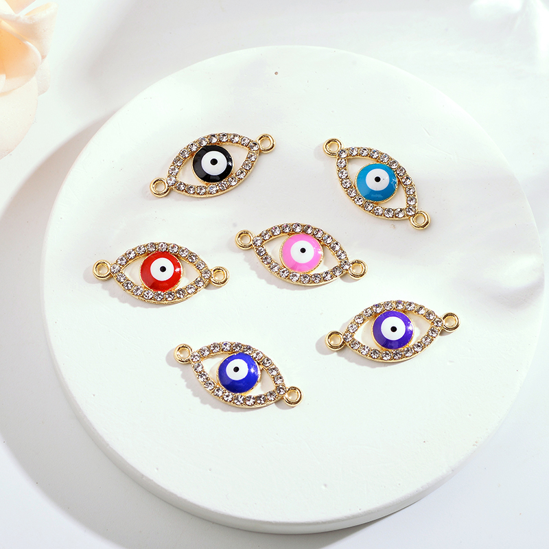 10Pcs 22*10MM Lucky Demon Eyes - Jewelry Making For Couples review and price