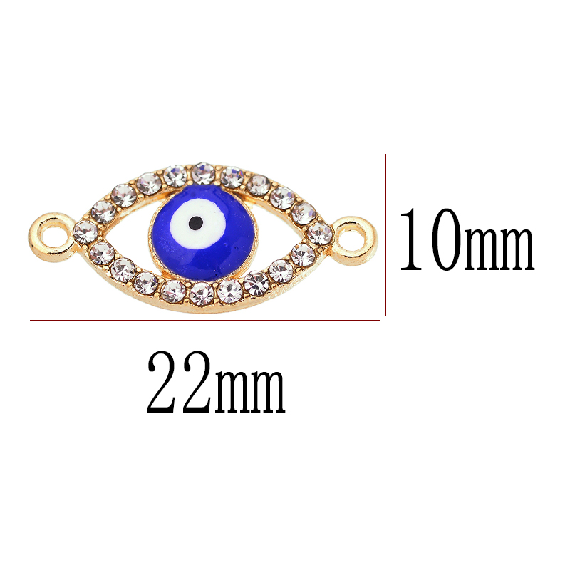 10Pcs 22*10MM Lucky Demon Eyes - Jewelry Making For Couples review and price