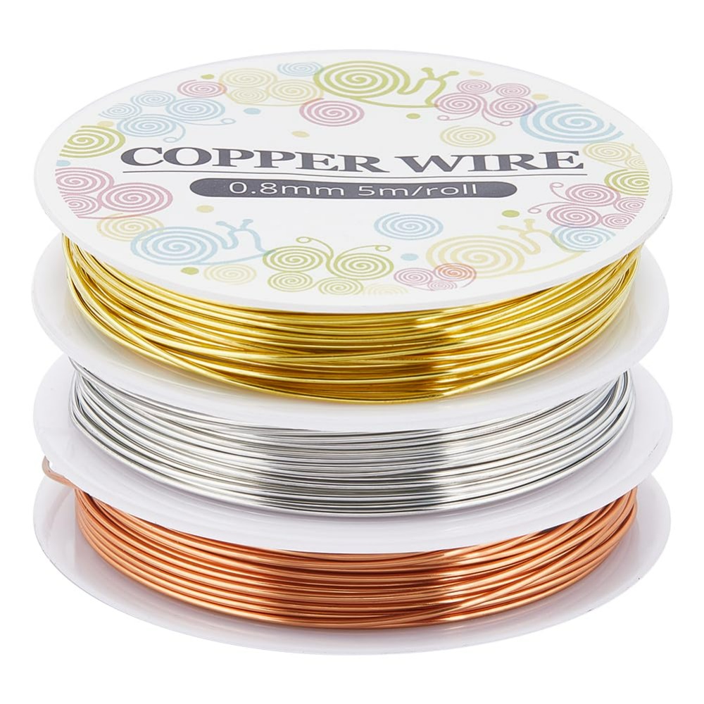12.8M Copper Jewelry Wire 0.8m - Jewelry Making Gold Wire review and price