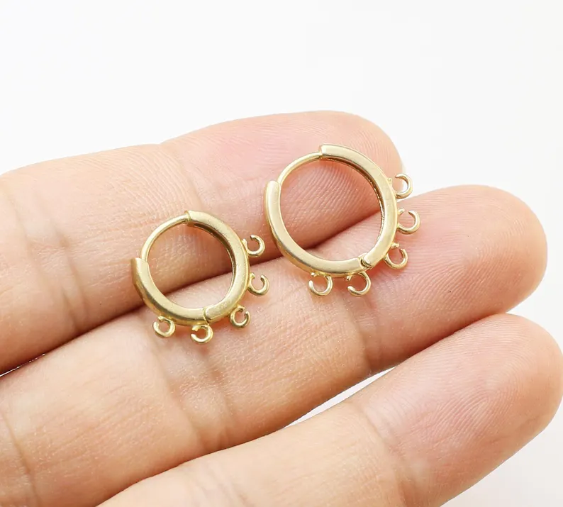 10pcs Brass Ear Hoops, Leverba - Jewelry Making Hoops review and price