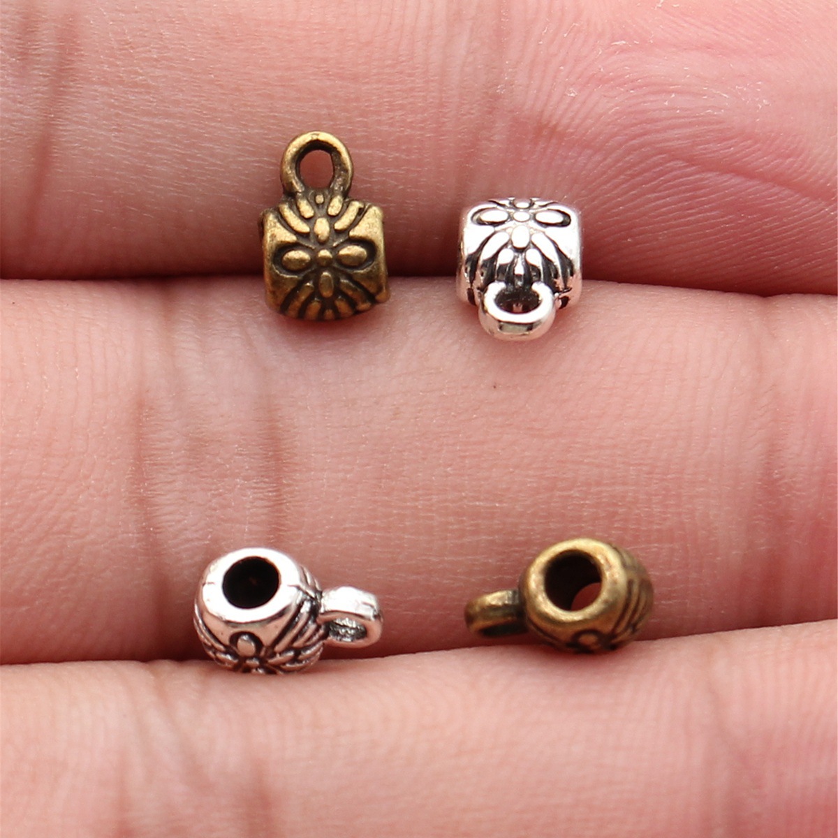 Double Hollow Heart Large Hole - Jewelry Making For Couples review and price