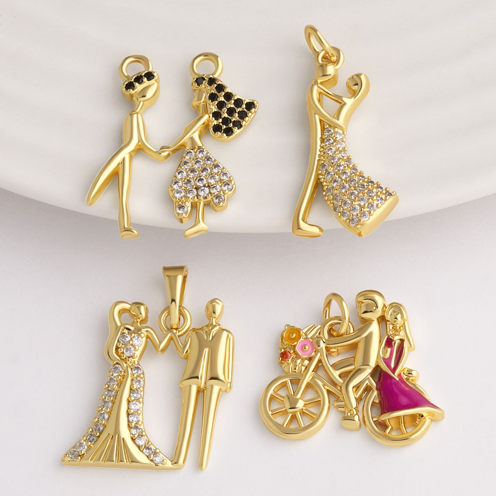 OCESRIO Gold Plated Brass Coup - Jewelry Making For Couples review and price