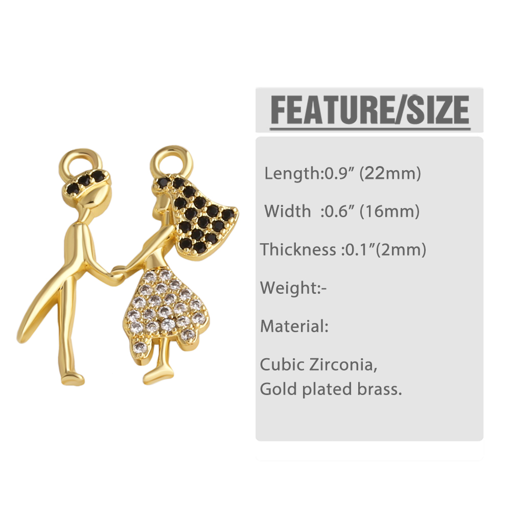 OCESRIO Gold Plated Brass Coup - Jewelry Making For Couples review and price
