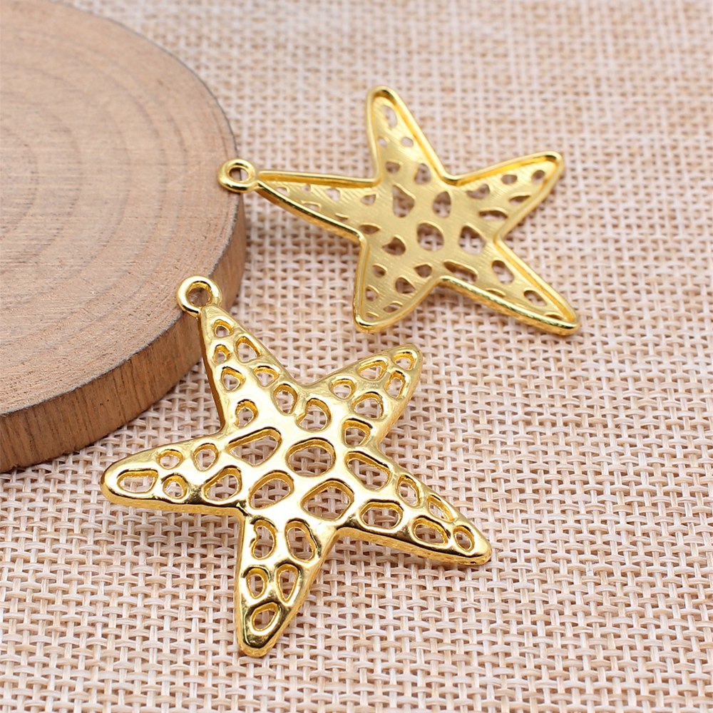 4pcs/lot Starfish Charms For J - Jewelry Making For Couples review and price