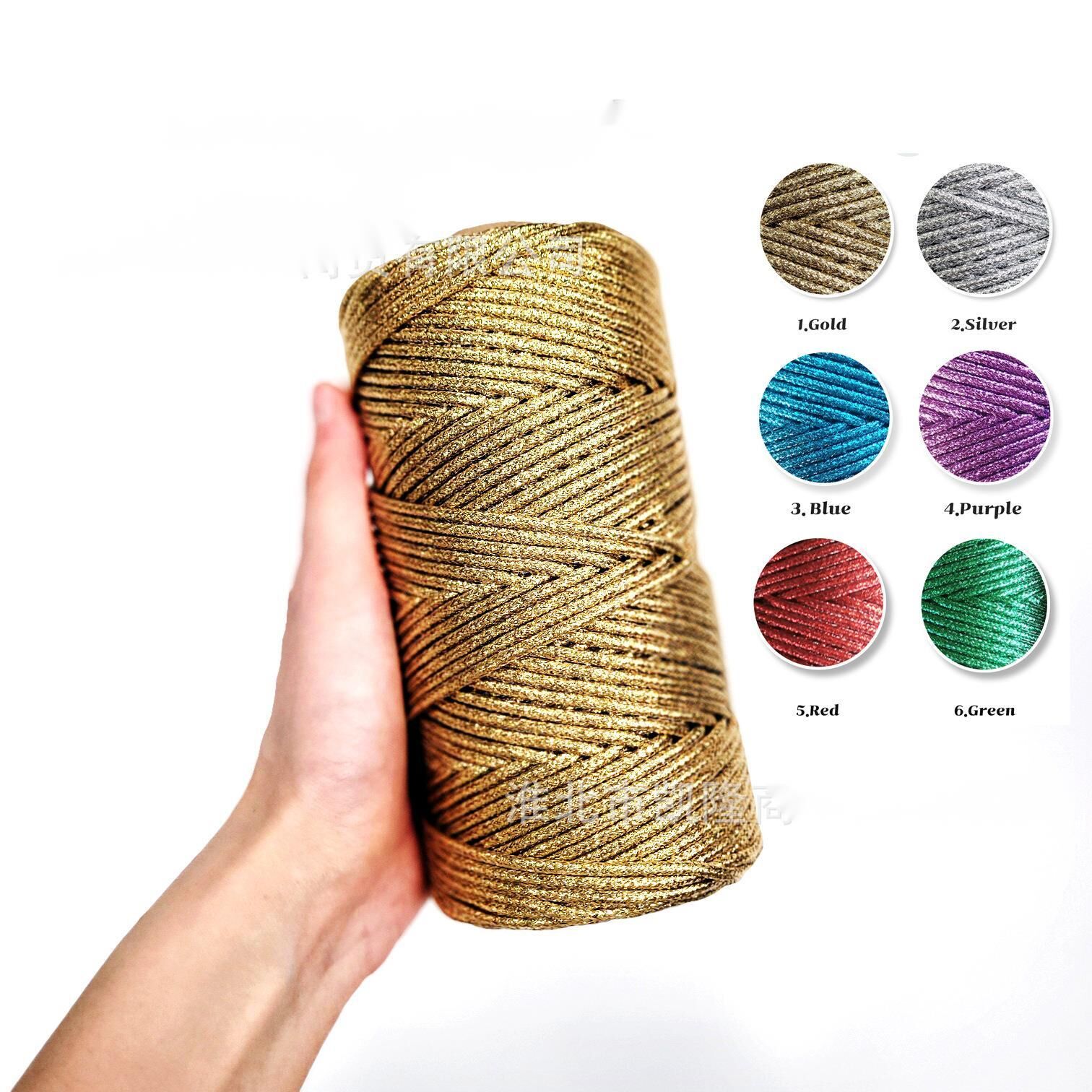 Shiny Metallic Braided Cord 3m - Jewelry Making Gold Wire review and price