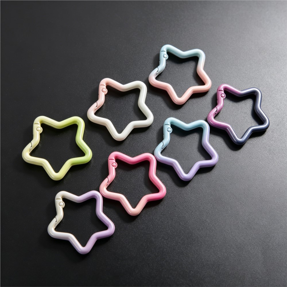 5PCS Gradient Star Shape Sprin - Jewelry Making Hoops review and price