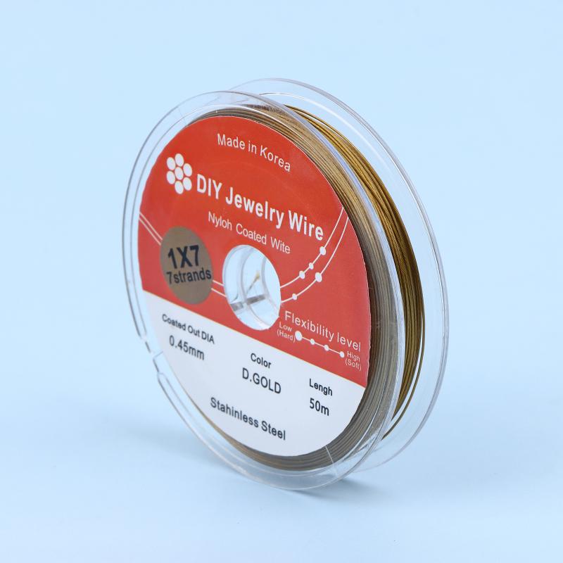 50Meter/Roll 0.3/0.38/0.5/0.6m - Jewelry Making Gold Wire review and price
